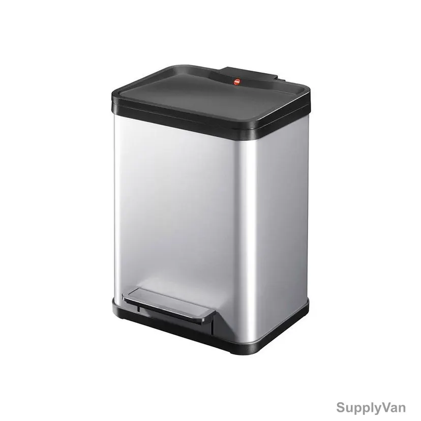 Hailo Pedal Waste Bin, HLO-0622-220, Oko Duo Plus M, 18 Litres, Silver