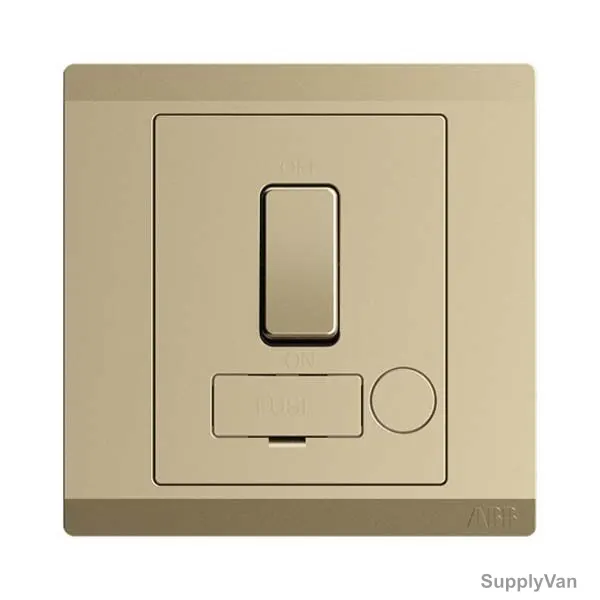 Abb Switched Fused Connection Unit, BL508-PG, lnora, 250V, 13A, Royal Gold