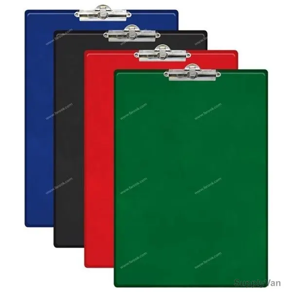 FIS Clip Board with Smart Tension Clip and Pen Holder, FSCBSTFS, Polyvinyl Chloride
