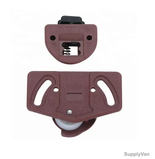 Yingda Sliding Door Wheel, YD-328, Plastic, 61x45MM, Brown — image 1