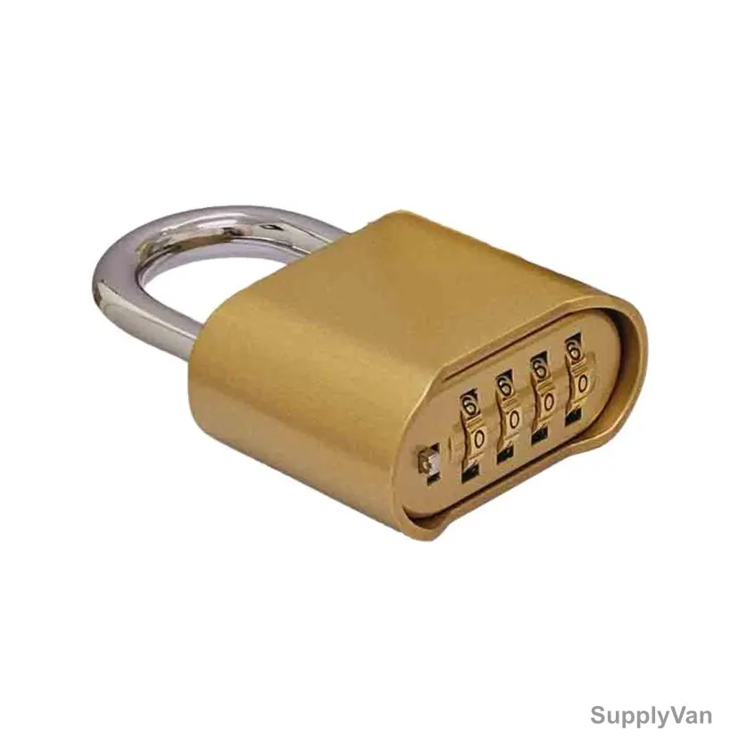 Dorfit Combination Padlock, DTPC50, Zinc Alloy/Steel, 50MM