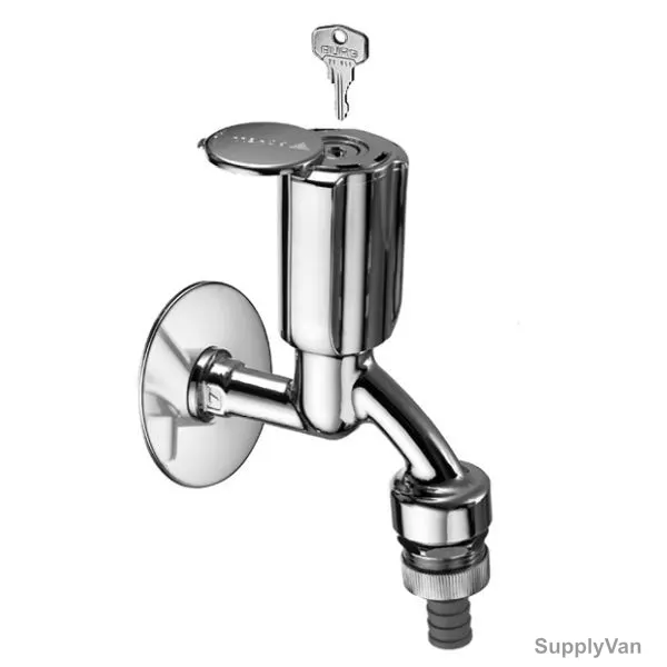 Schell Draw-Off Tap, 033520699, Secur, Chrome Plated, 1/2 Inch — image 1