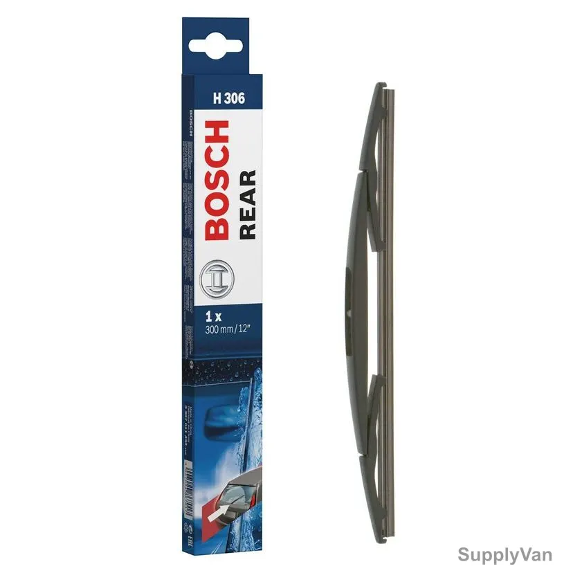 Bosch Rear Wiper Blade, 3397011432, H306, 12 Inch, Black