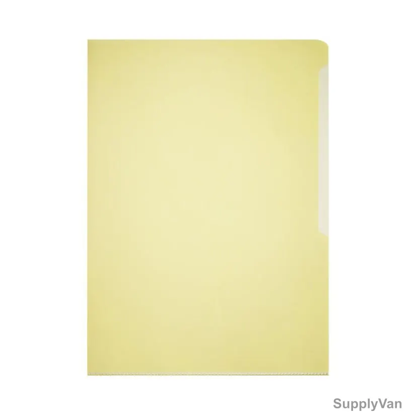 Durable Transparent File Folder, 233904, PVC, A4, Yellow, 50 Pcs/Box