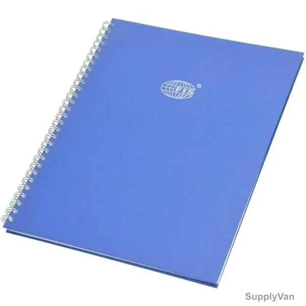 FIS 5MM Square Lines 2 Quire Manuscript Book with Spiral Binding, FSMN182Q5MSB, 10 x 8Inch, 96 Pages, Blue