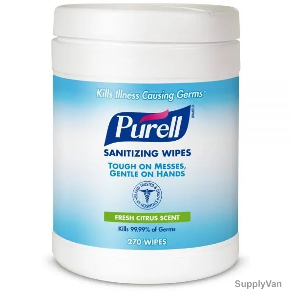 Purell Hand Sanitizing Wipes, 9113-06, 270 Pcs/Pack