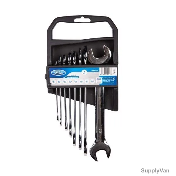 Ford Double Open Spanner Set, FHT-EI-073, Silver, 8PCS