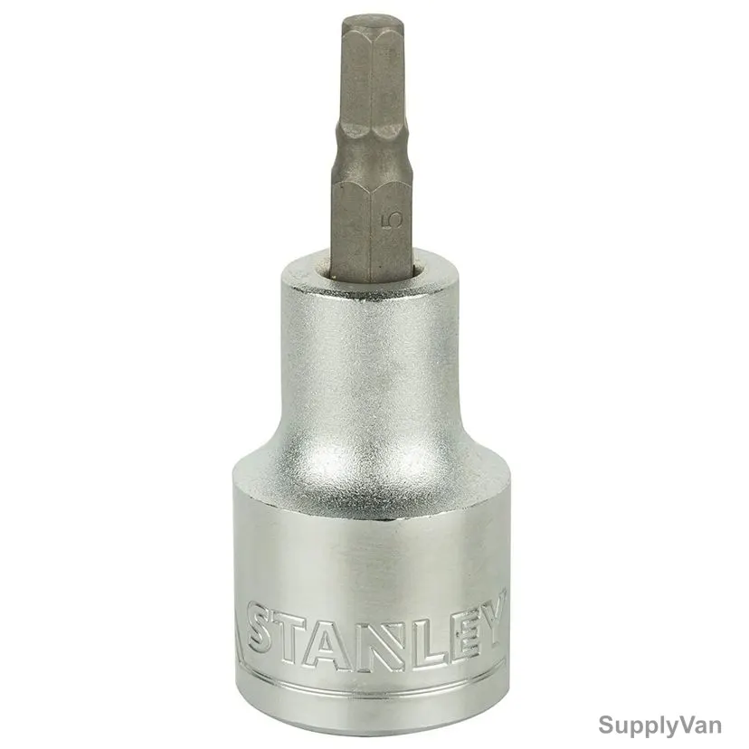 Stanley 4 Point Hexagonal Bit Socket, STMT73372-8B, 1/2 Inch Drive, 5MM