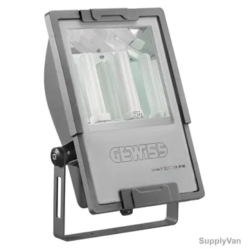 Gewiss Flood Light With Symmetrical Optic, GW84021, 84W, Graphite Grey