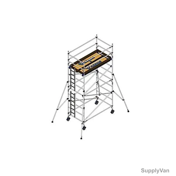 Unique Double Width Scaffolding Tower, USDW-5-30, Aluminium, 5.30 Mtrs, 250 Kg — image 1