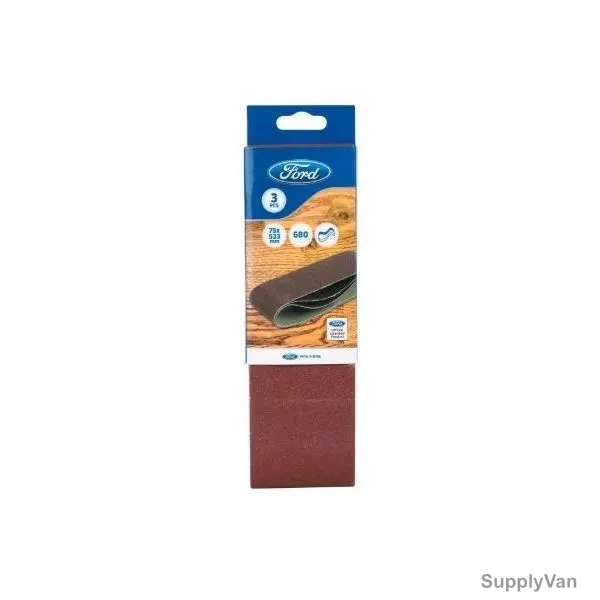 Ford Sanding Belt, FPTA-11-0156, 75x533MM, Brown, 3PCS