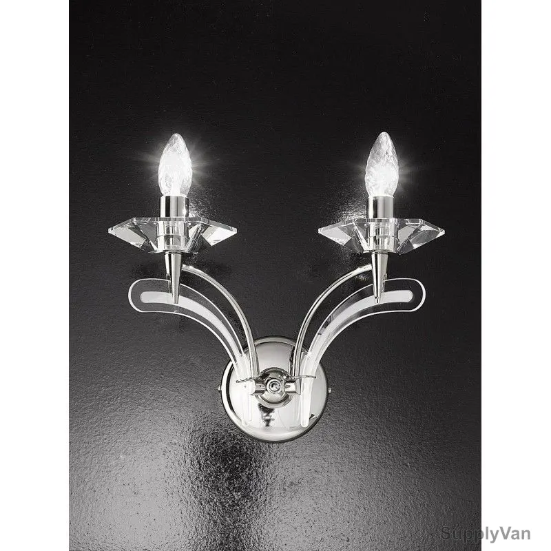 Metallux Crystal Wall Light, 197102, Icaro, E14, 40W, 35CM