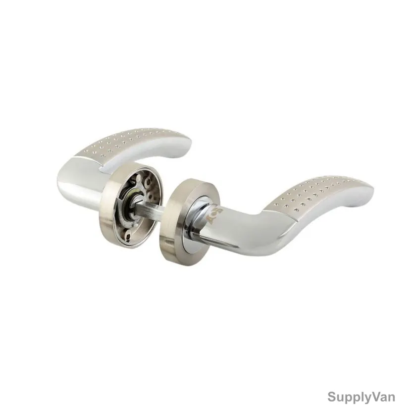 Burano Door Handle, Z06-AA23, Zinc, Screw Mount