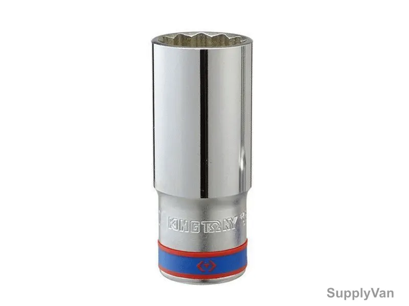 Kingtony Metric Deep Socket, 423021M, 21mm