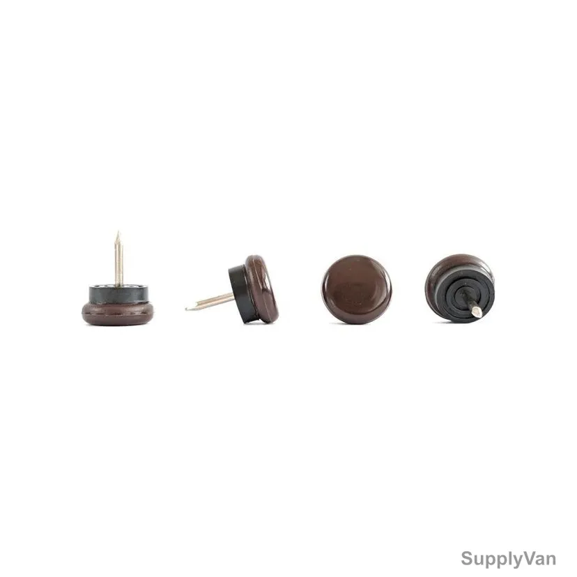 Chair Glide Nail, PVC, 14MM, Brown, PK50