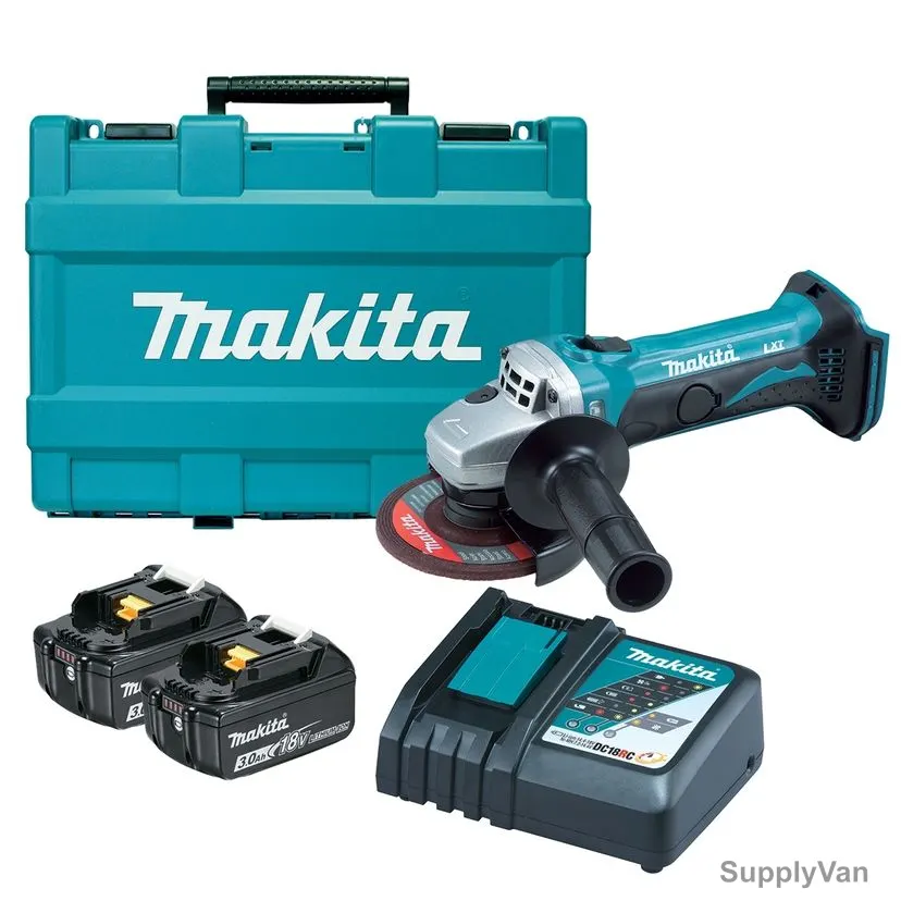 Makita Angle Grinder, DGA452RFE, 11000 RPM No Load, 4-1/2 Inch Disc, 18VDC