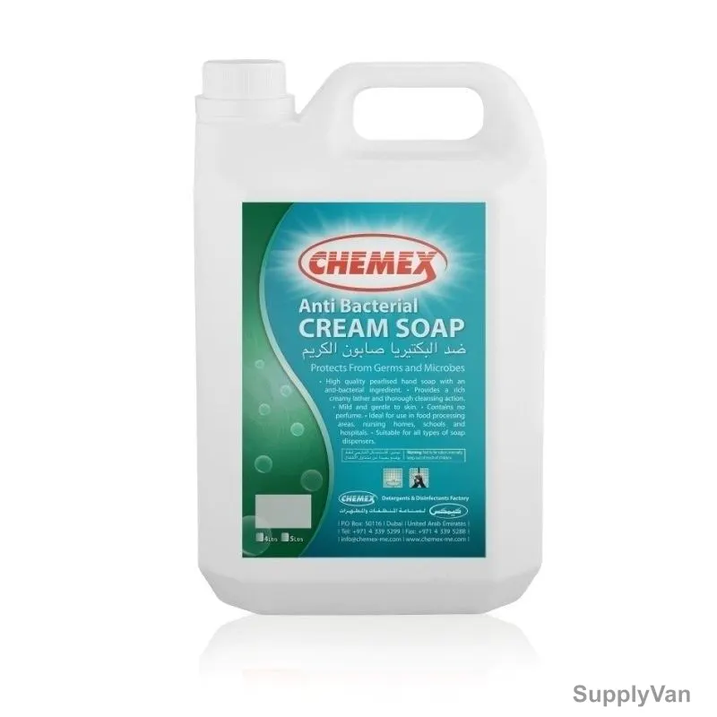 Chemex Anti Bacterial Liquid Hand Soap, 5 Ltrs