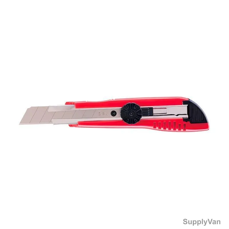 Deli Snap-Off Utility Knife, E2043, 9MM, Red, PK12