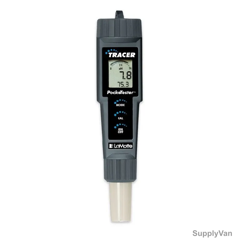 Lamotte pH Tracer PockeTester, 1741, 0 to 14.00 pH, 0 to 65 Deg.C