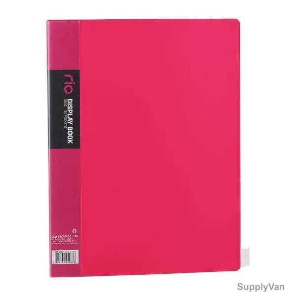 Deli Display File, E5033, Rio, 30 Pocket, Red