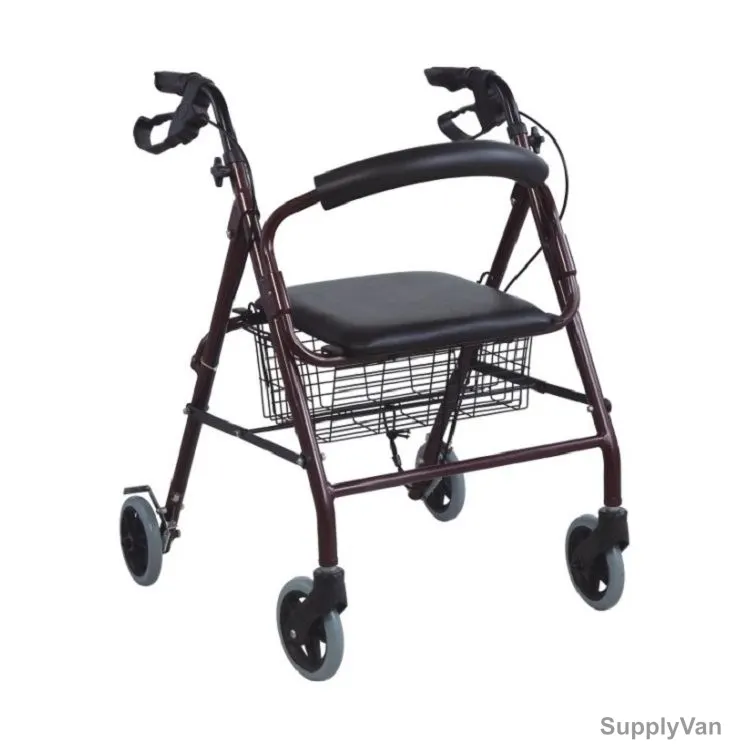 3W Foldable Rollator, 3W-9144L, Aluminium, 75 Kg Weight Capacity