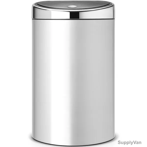 Brabantia Touch Bin, 378683, 40 Litres, Fpp, Matt Steel