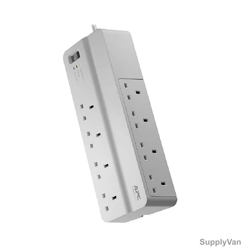 Schneider Electric Performance SurgeArrest Power Strip, APC Essential, 8 Outlets, 13A, White