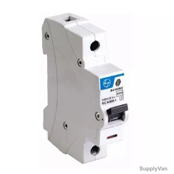 L&T Miniature Circuit Breaker, BB10200C, 1 Pole, Curve C, 20A, 10kA