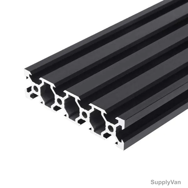 Extrusion Profile, 2080V, 20 Series, T-Slot, Aluminium, 2000MM, Black, PK4