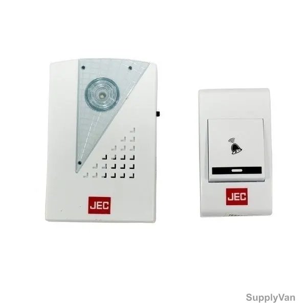 JEC Wireless Door Bell, BR-1471D, White