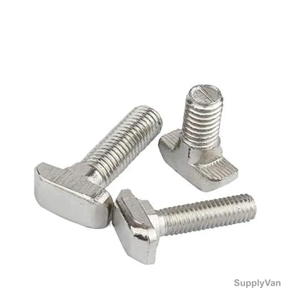 Extrusion T-Slot Bolt, 20 Series, Stainless Steel, M5 x 25MM, PK50
