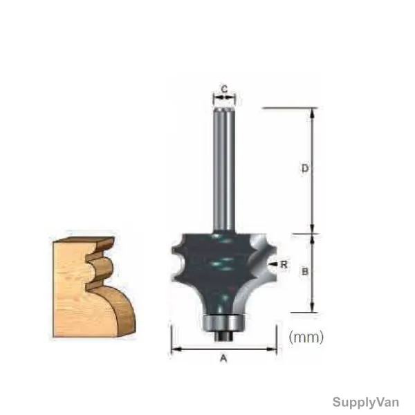 Makita Multi Profile Router Bit, D-13269, 34.9x19MM