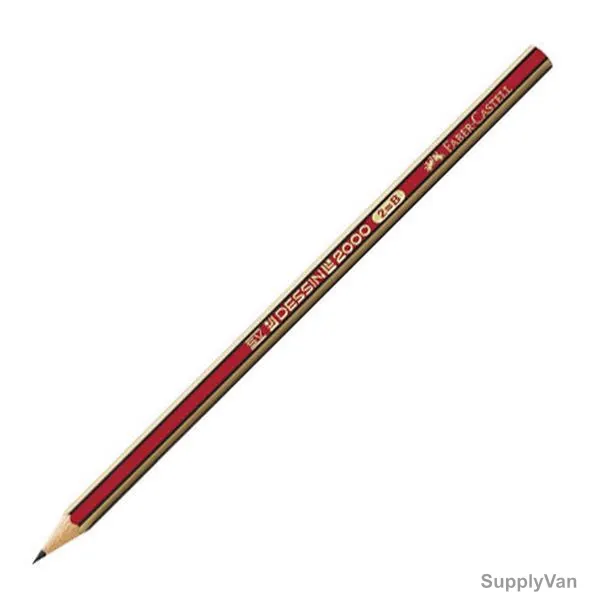 Faber-Castell Graphite Pencil, 112300, Dessin 2000, Black Lead, 12 Pcs/Pack
