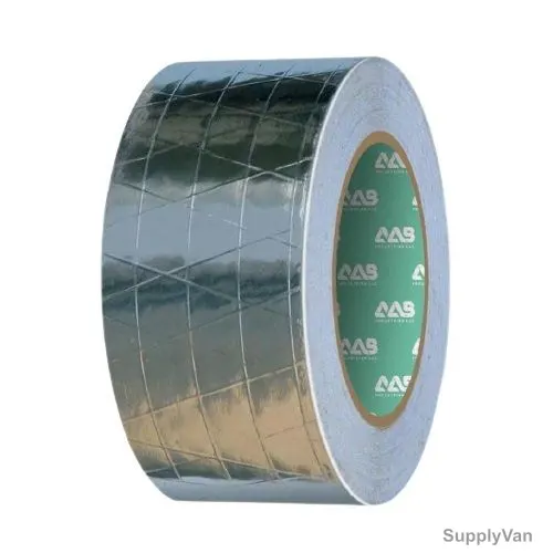 Reinforced Aluminium Tape, 48MM x 15 Yards, Silver, 12 Rolls/Pack