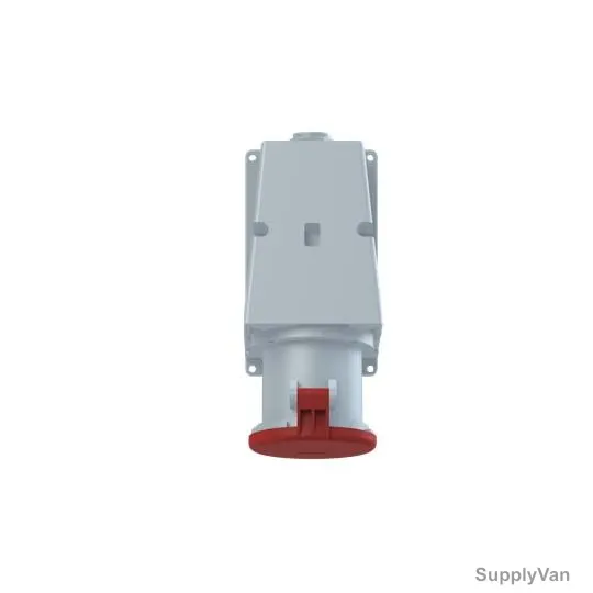 Abb Wall Mounted Socket Outlet, 463RS6, 346-415V, IP44, 63A, 3P+N+E, Red