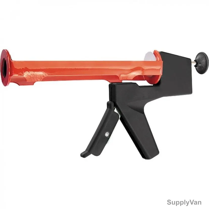 Mtx Half Open Caulking Gun, 886669, Metal, 310ML, Black/Red