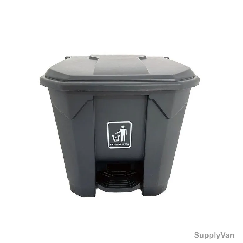 Akc Garbage Bin With Pedal, CHGC05A-30, Plastic, 30 Ltrs, Grey — image 1