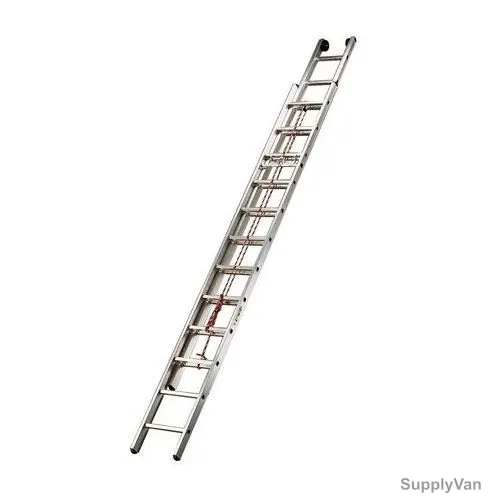 Tubesca Rope Operated Extension Ladder, 32812, Aluminium, 1 Side, 12 Steps, 5.91 Mtrs Max. Height, 150 Kgs Weight Capacity