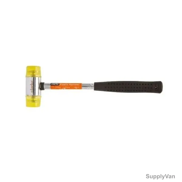 Clarke Plastic Hammer, PH32C, Steel Handle, 32MM