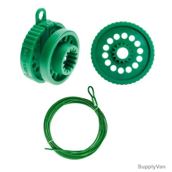 Kab-O-Lok Cable Lockout Set, 39269099, 5 Mtrs, Green, 3 PCS/Set