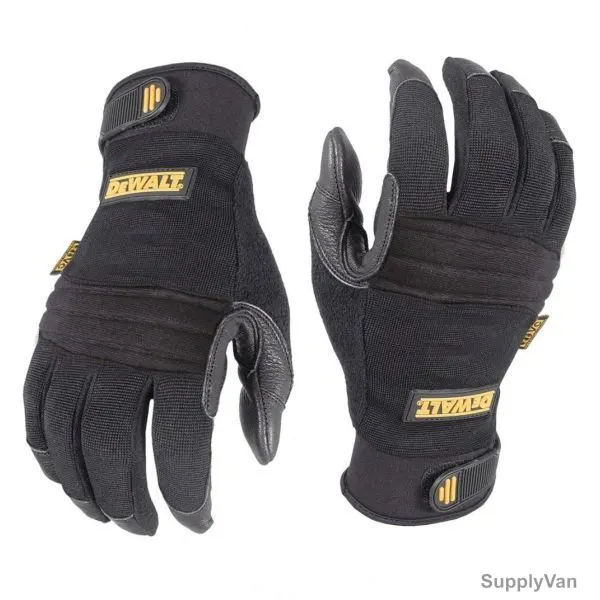 Dewalt Vibration Absorption Gloves, DPG250L, L, Black