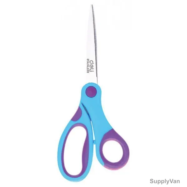 Deli Scissor, E37455, 180MM, Blue/Purple