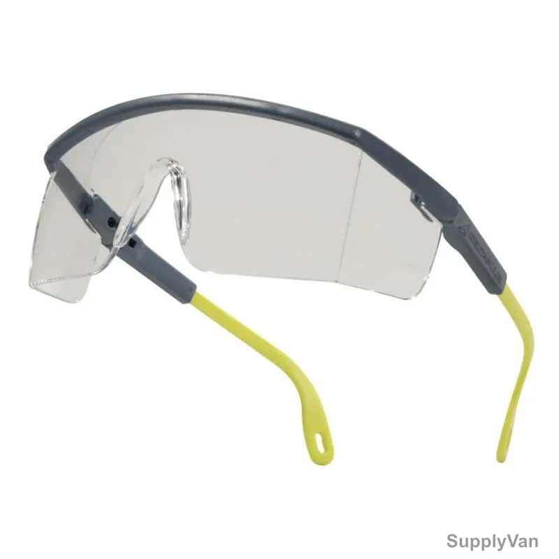 Delta Plus Safety Glasses, KILIMGRIN, Polycarbonate, Clear