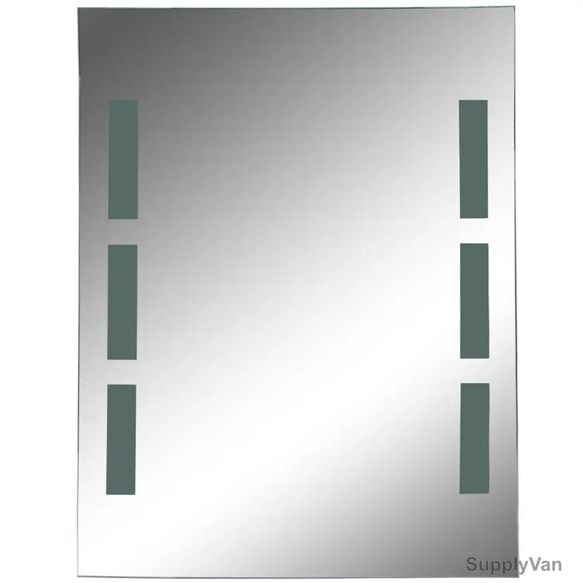 Argent Crystal Fluorescent Light Mirror, JY-533, Rectangular