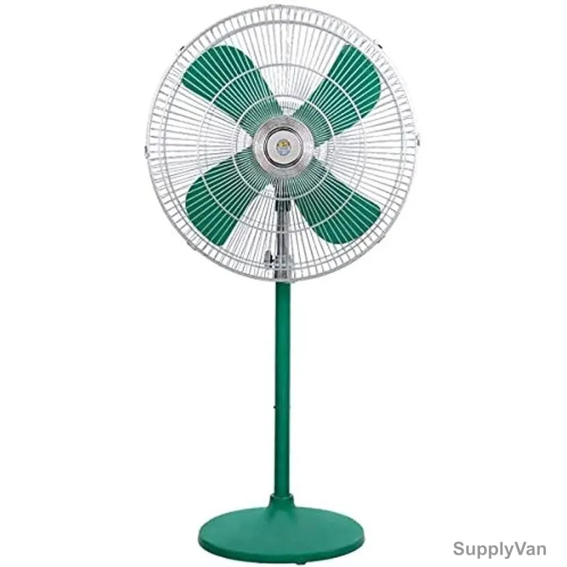 Electric Deluxe Pedestal Fan, BSF-24DG-UTH, Metal, Green