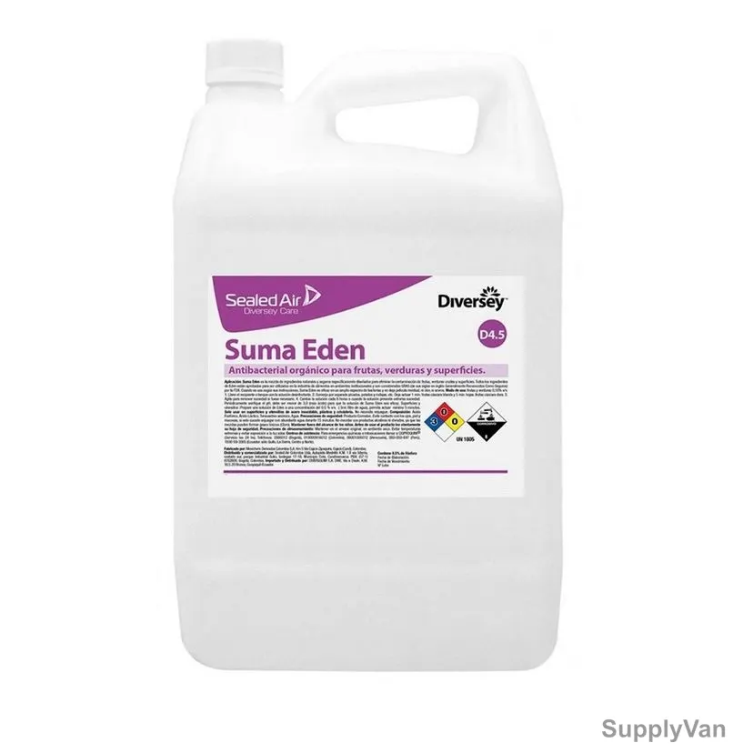 Diversey Suma Eden D4.5 Fruit and Vegetable Sanitizer, 5 Ltrs, 2 Pcs/Pack