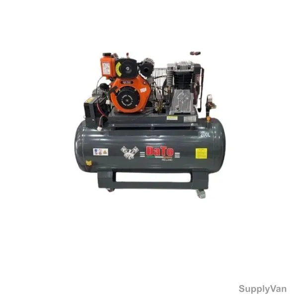 Dato Piston Kompressor, CSC1E220SD, 12.5 Bar, 7 HP, 950 RPM, 200 Ltrs Tank Capacity