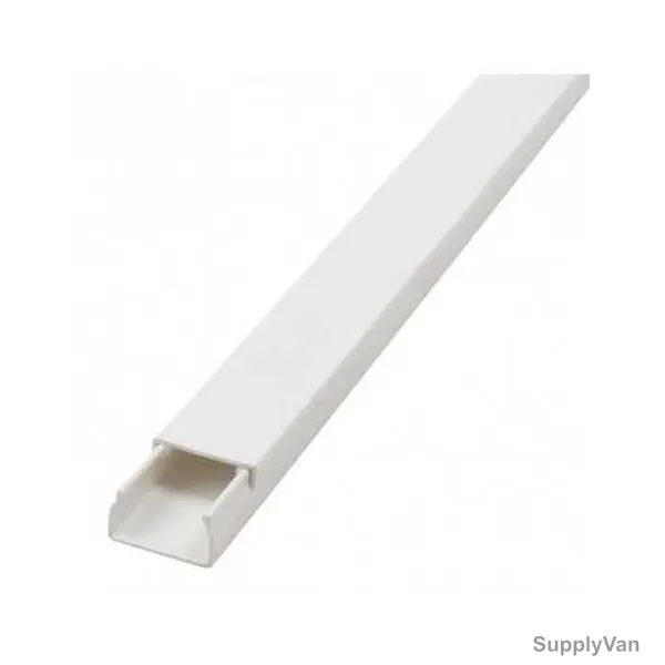 Lsd UPVC Trunking, 16MM Height x 25MM Width x 3 Mtrs Length, White