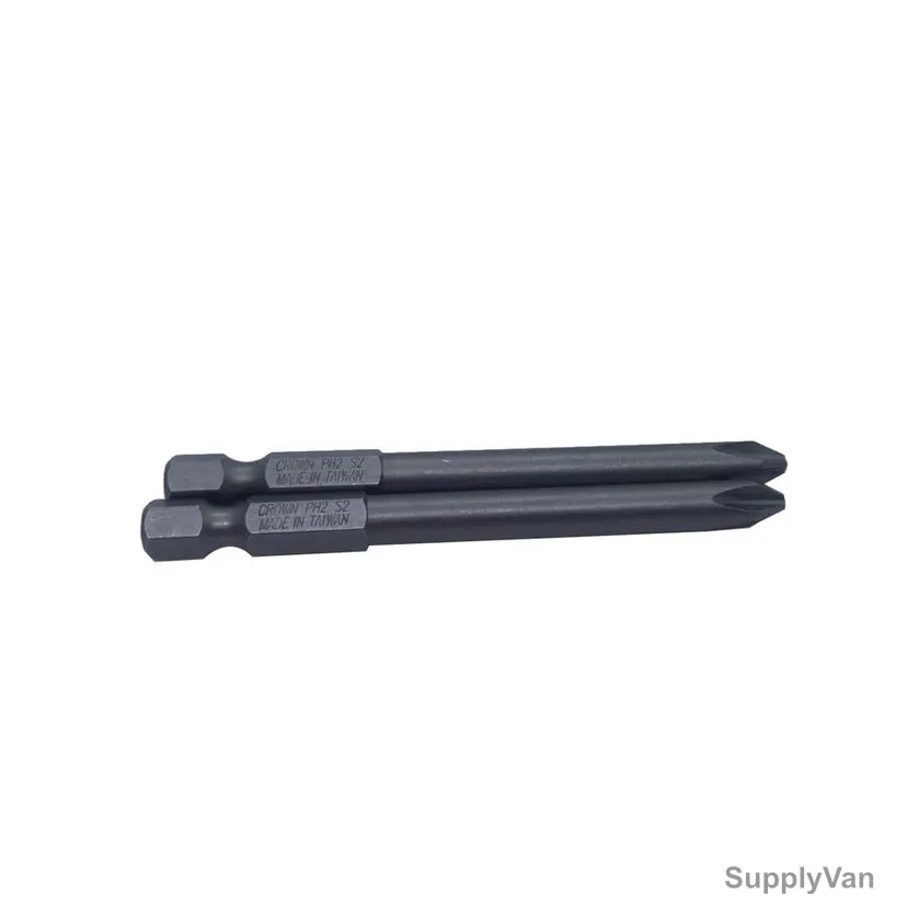 Star Screw Bit, Phillips, Single Ended, PH2 x 75MM, 10 Pcs/Pack