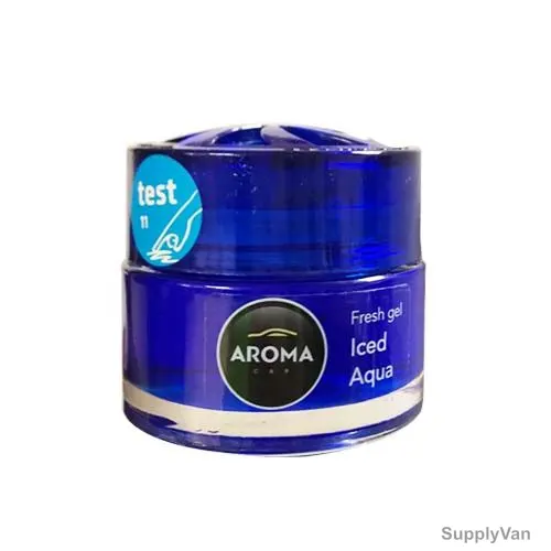 Aroma Fresh Gel Car Air Freshener, Aqua, 50ML
